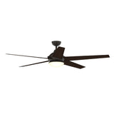 Fanimation Studio Collection Covert 64-in Aged Bronze LED Indoor/Outdoor Ceiling Fan with Light Kit and Remote, 5-Blade