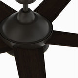 Fanimation Studio Collection Covert 64-in Aged Bronze LED Indoor/Outdoor Ceiling Fan with Remote, 5-Blade