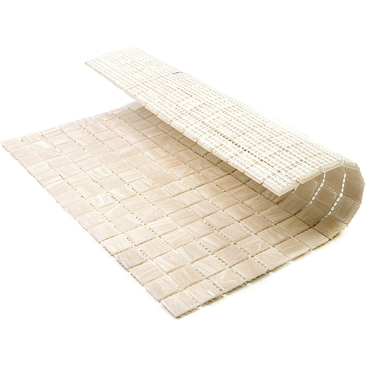 Apollo Tile Celestial Nude Beige 12-in x 12-in Glossy Glass Uniform Squares Floor and Wall Tile (20-sq. ft/ Carton)