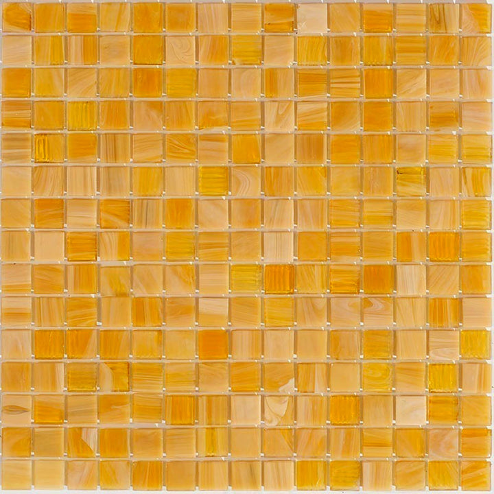 Apollo Tile Celestial Golden Yellow 12-in x 12-in Glossy Glass Uniform Squares Floor and Wall Tile (20-sq. ft/ Carton)