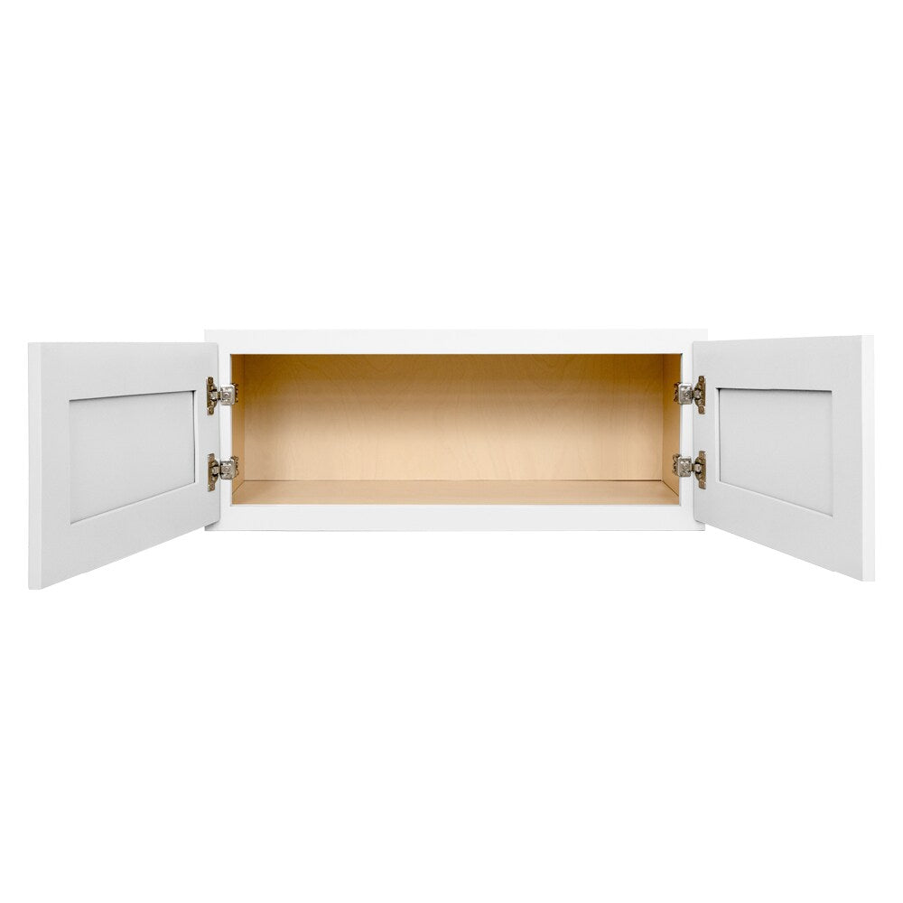 RELIABILT Fairplay 30-in W x 12-in H x 12-in D White Wall Ready To Assemble Plywood Cabinet (Recessed Panel Shaker Door Style)