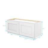 RELIABILT Fairplay 30-in W x 12-in H x 12-in D White Wall Ready To Assemble Plywood Cabinet (Recessed Panel Shaker Door Style)