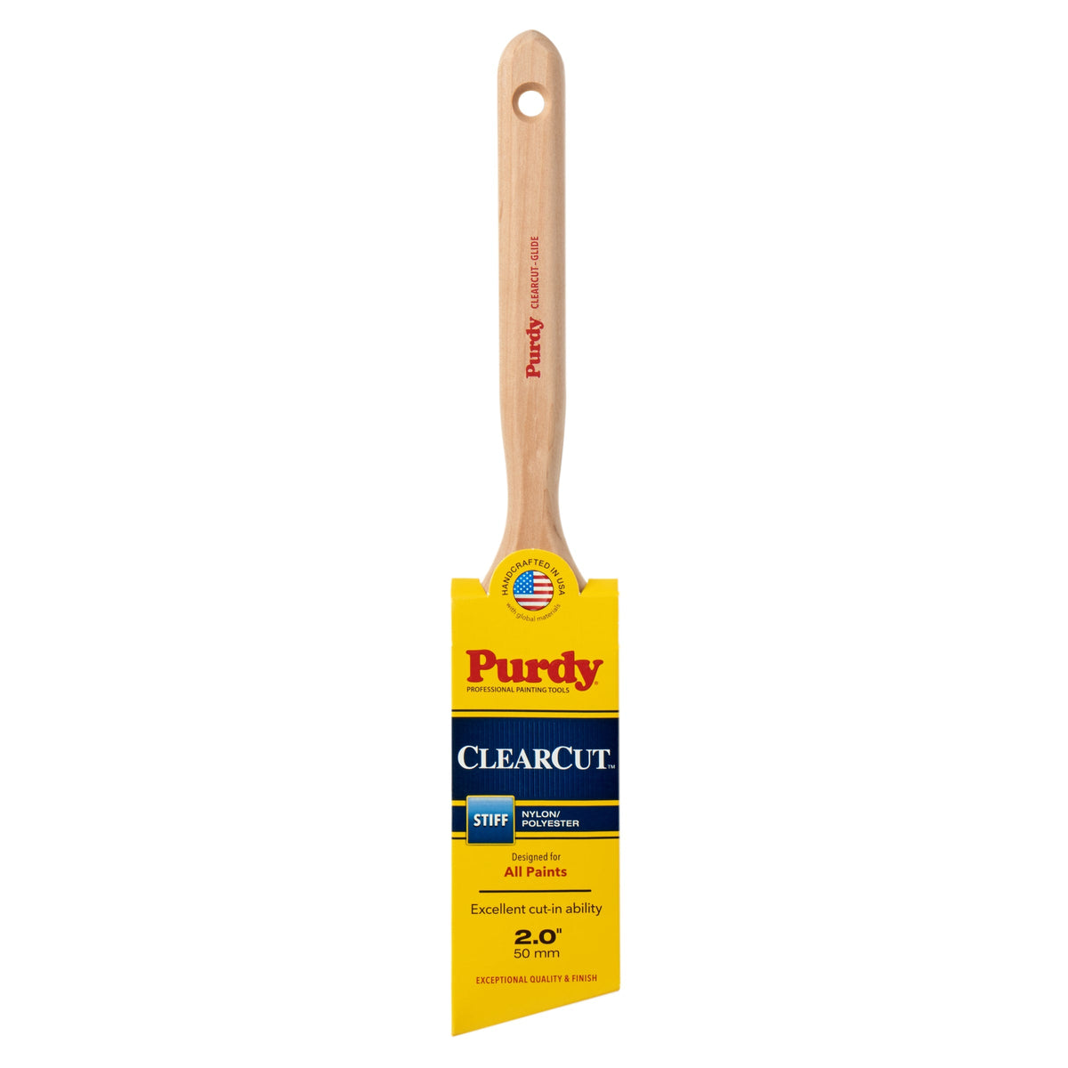 Purdy Clearcut Dale Nylon-Polyester Blend Angled 2-in Paint Brush