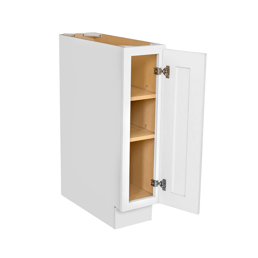 RELIABILT Fairplay 9-in W x 34.5-in H x 24-in D White Base Ready To Assemble Plywood Cabinet (Recessed Panel Shaker Door Style)