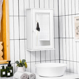 Goplus 6-in x 21-in x 13.5-in White Soft Close Bathroom Wall Cabinet