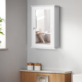 Goplus 6-in x 21-in x 13.5-in White Soft Close Bathroom Wall Cabinet