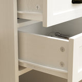 FUFU&GAGA Hall Tree Modern 35.4-in White Composite Hall Tree