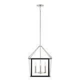 Kichler Eisley 4-Light Polished Nickel Modern/Contemporary Lantern Led, Medium Hanging Pendant Light