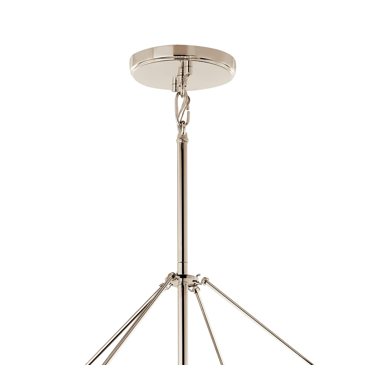 Kichler Eisley 8-Light Polished Nickel Modern/Contemporary Lantern Led, Large Hanging Pendant Light