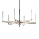Kichler Sycara 6-Light Polished Nickel Modern/Contemporary Led Crystal Chandelier