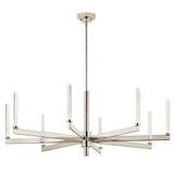 Kichler Sycara 8-Light Polished Nickel Modern/Contemporary Led Crystal Chandelier