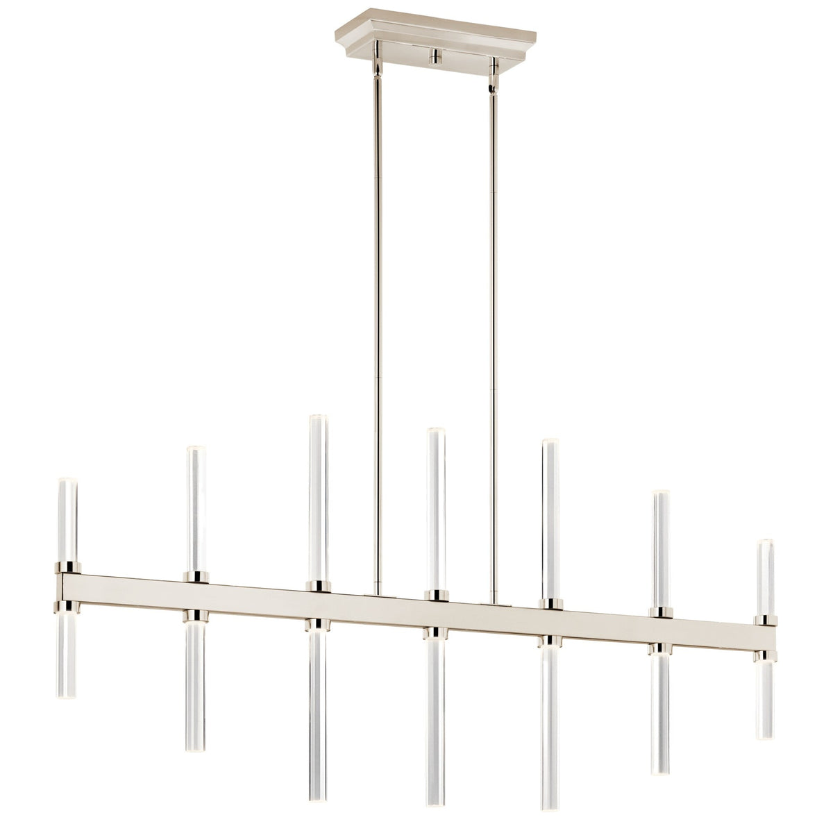 Kichler Sycara 14-Light Polished Nickel Modern/Contemporary Led Crystal Chandelier
