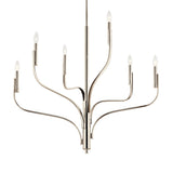 Kichler Livadia 6-Light Polished Nickel Modern/Contemporary Bare Bulb Chandelier