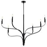 Kichler Livadia 6-Light Black Modern/Contemporary Bare Bulb Chandelier