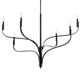 Kichler Livadia 6-Light Black Modern/Contemporary Bare Bulb Chandelier