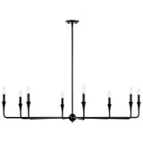 Kichler Alvaro 8-Light Black Modern/Contemporary Bare Bulb Chandelier