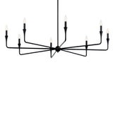 Kichler Alvaro 8-Light Black Modern/Contemporary Bare Bulb Chandelier