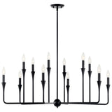 Kichler Alvaro 12-Light Black Modern/Contemporary Bare Bulb Chandelier