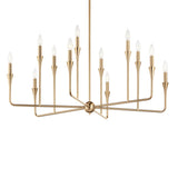 Kichler Alvaro 12-Light Gold Modern/Contemporary Bare Bulb Chandelier