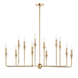 Kichler Alvaro 12-Light Gold Modern/Contemporary Bare Bulb Chandelier
