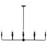 Kichler Alvaro 8-Light Black Modern/Contemporary Bare Bulb Chandelier