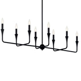 Kichler Alvaro 8-Light Black Modern/Contemporary Bare Bulb Chandelier