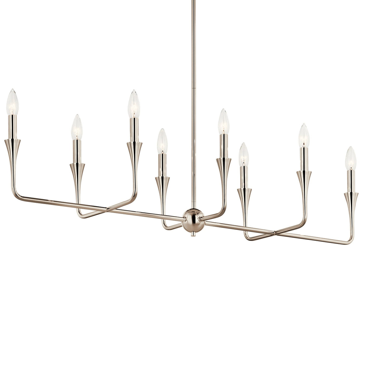 Kichler Alvaro 8-Light Polished Nickel Modern/Contemporary Bare Bulb Chandelier