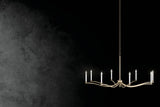 Kichler Malene 6-Light Gold Traditional Bare Bulb Chandelier