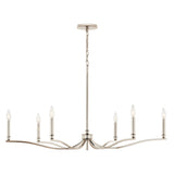 Kichler Malene 6-Light Polished Nickel Traditional Bare Bulb Chandelier