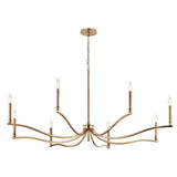 Kichler Malene 8-Light Gold Traditional Bare Bulb Chandelier