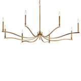Kichler Malene 8-Light Gold Traditional Bare Bulb Chandelier