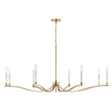 Kichler Malene 8-Light Gold Traditional Bare Bulb Chandelier