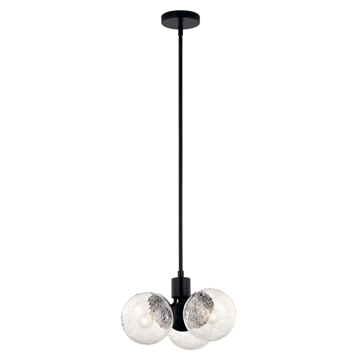 Kichler Silvarious 3-Light Black Modern/Contemporary Chandelier