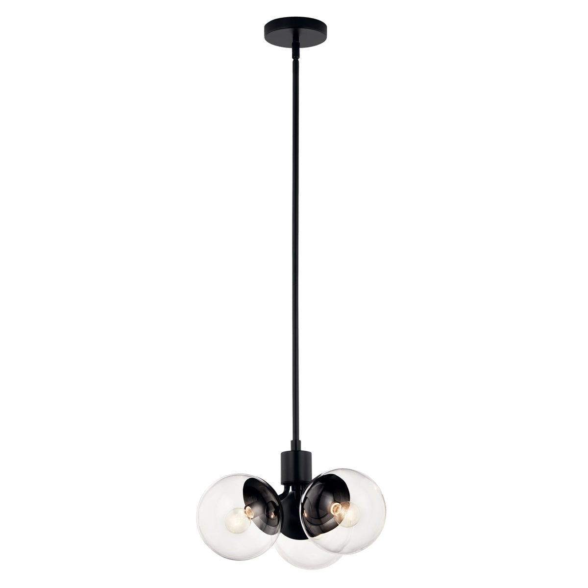 Kichler Silvarious 3-Light Black Modern/Contemporary Chandelier