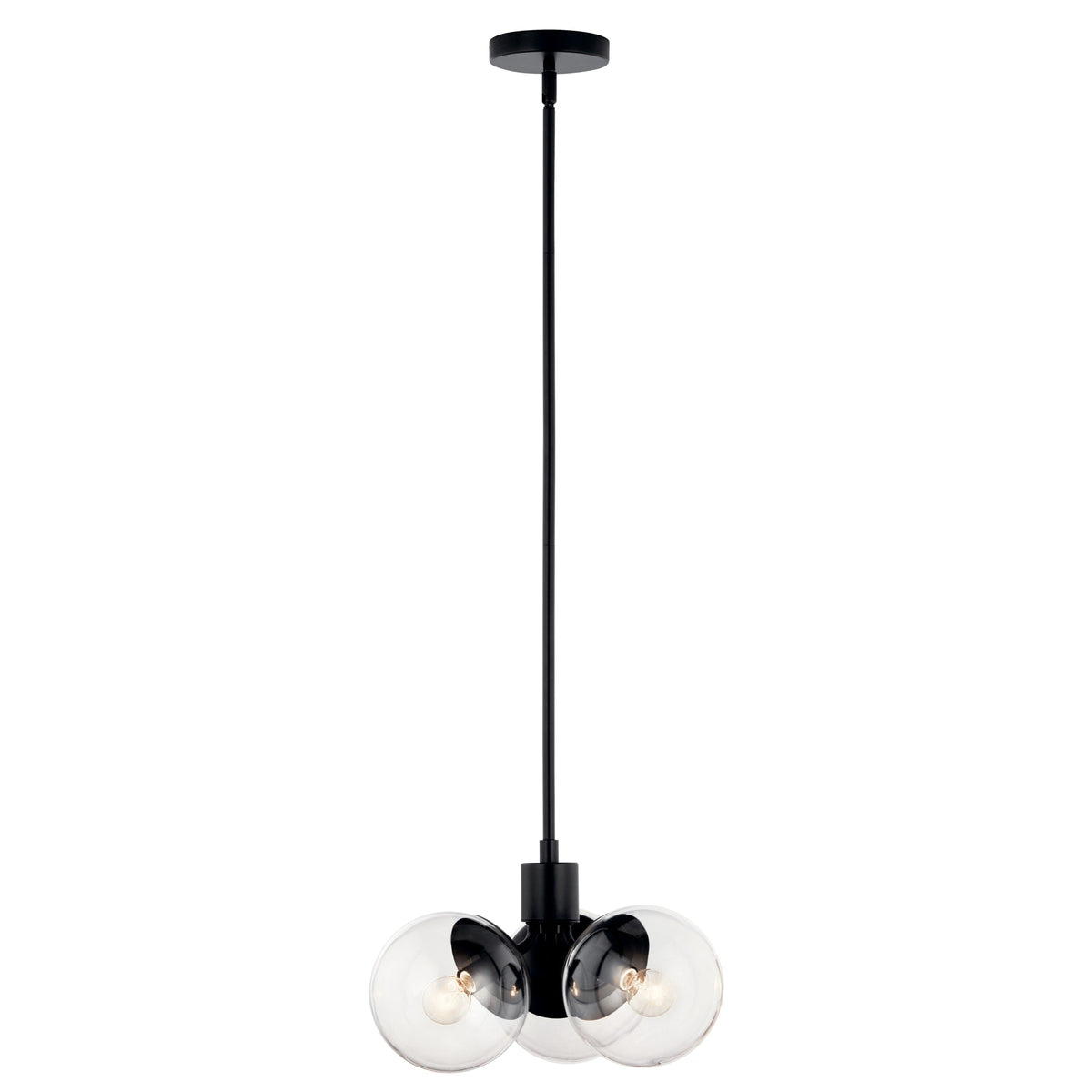 Kichler Silvarious 3-Light Black Modern/Contemporary Chandelier