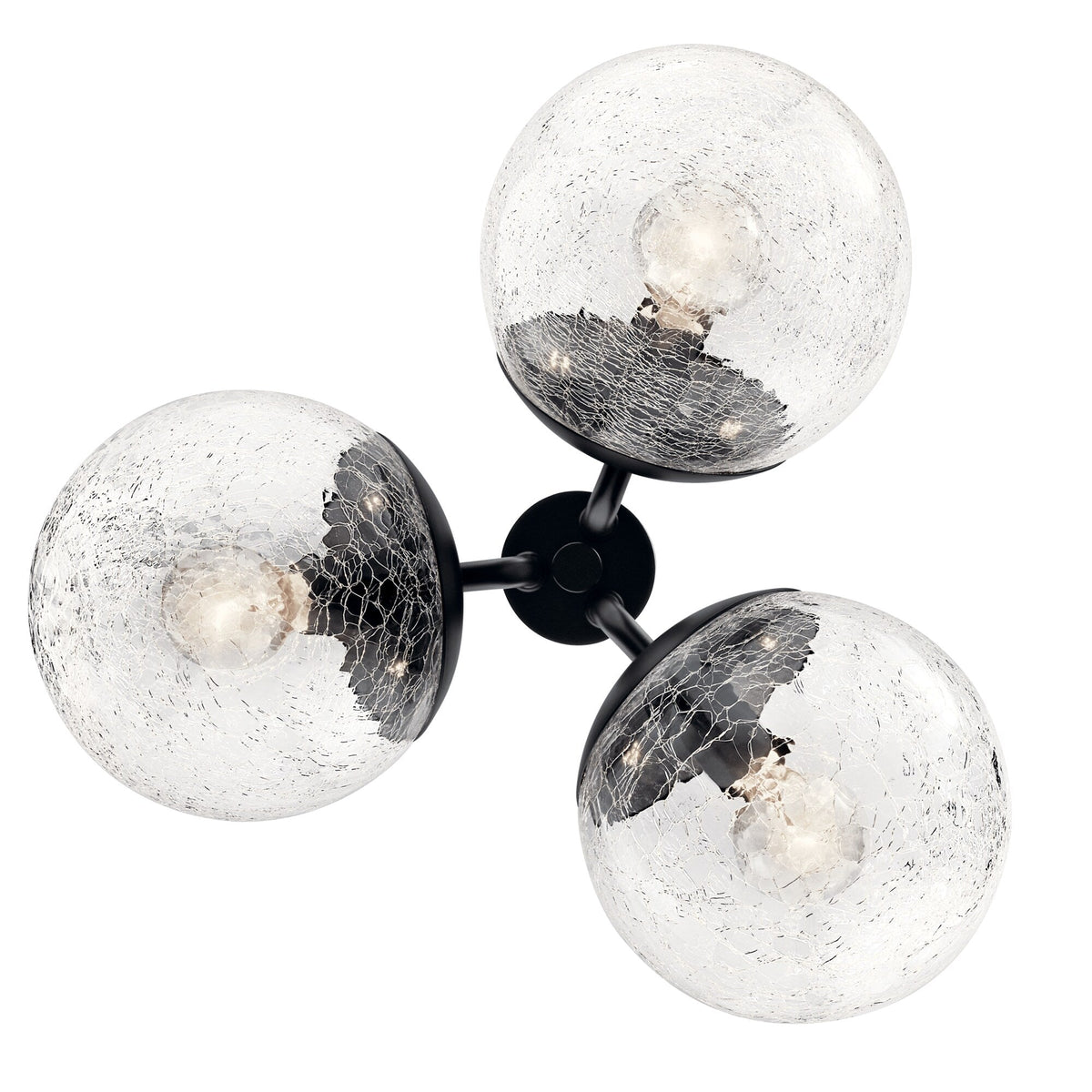 Kichler Silvarious 3-Light Black Modern/Contemporary Chandelier