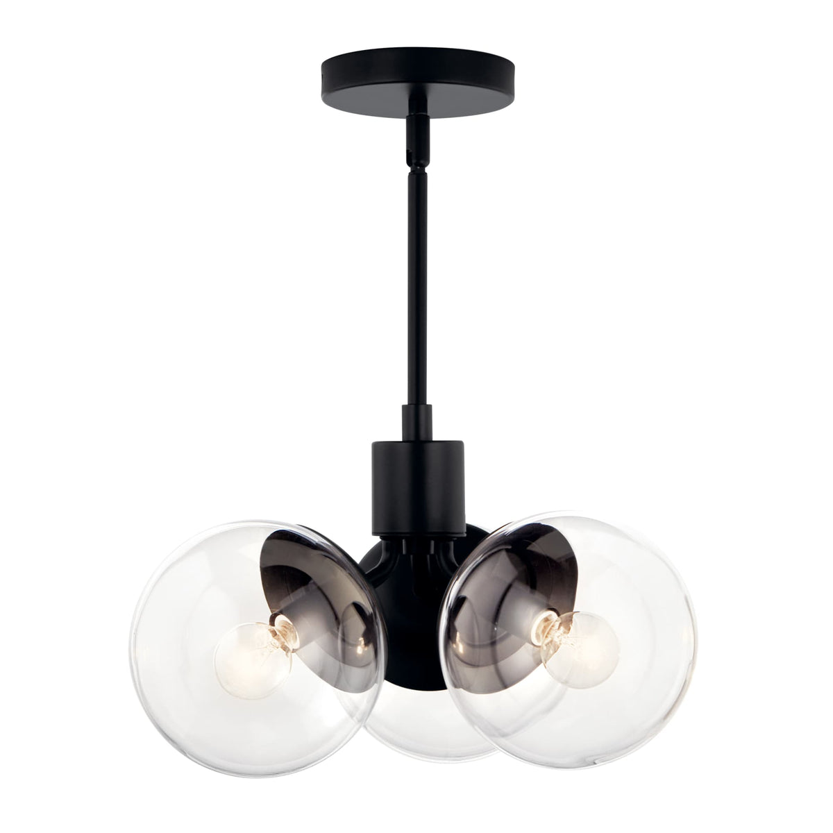 Kichler Silvarious 3-Light Black Modern/Contemporary Chandelier