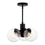 Kichler Silvarious 3-Light Black Modern/Contemporary Chandelier