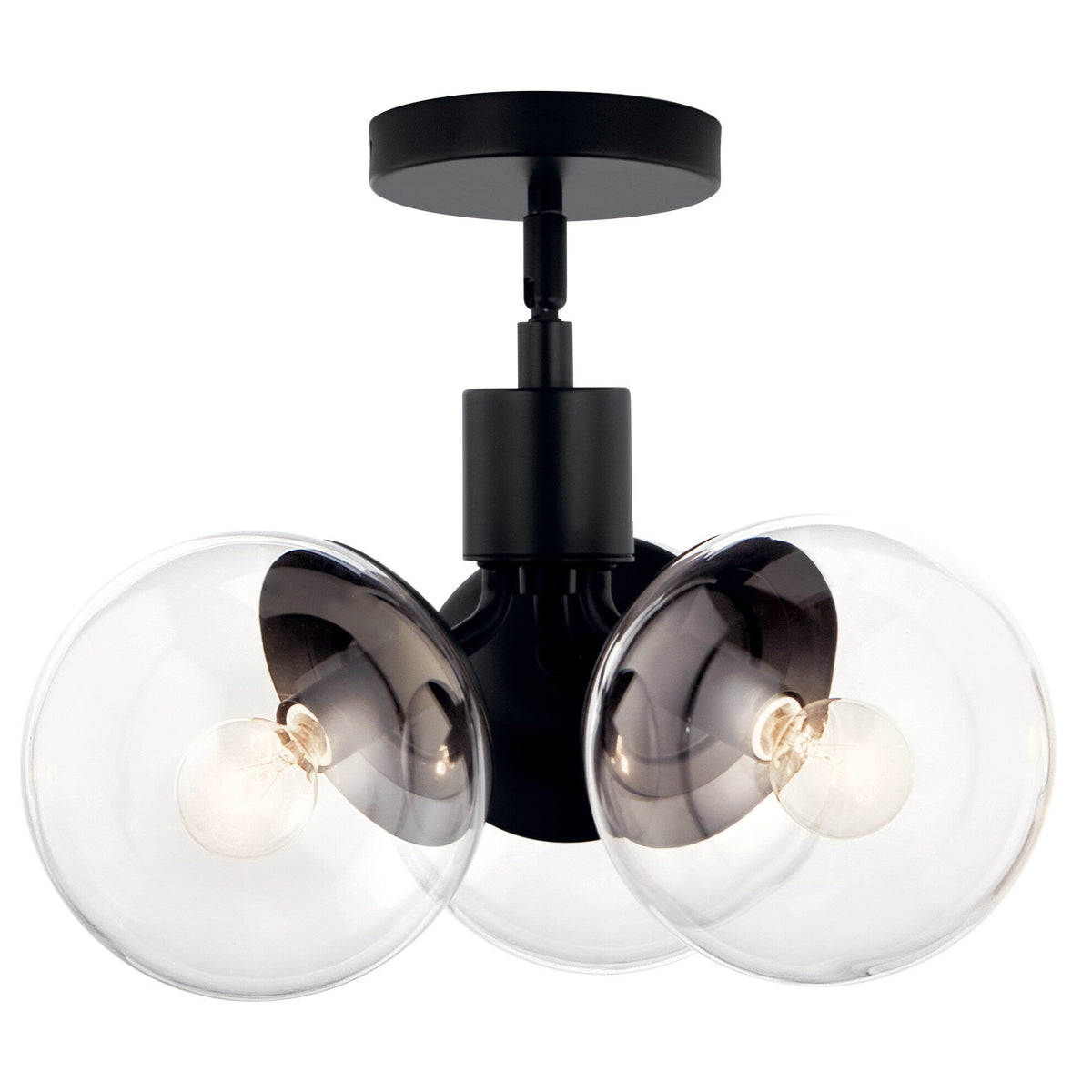 Kichler Silvarious 3-Light Black Modern/Contemporary Chandelier