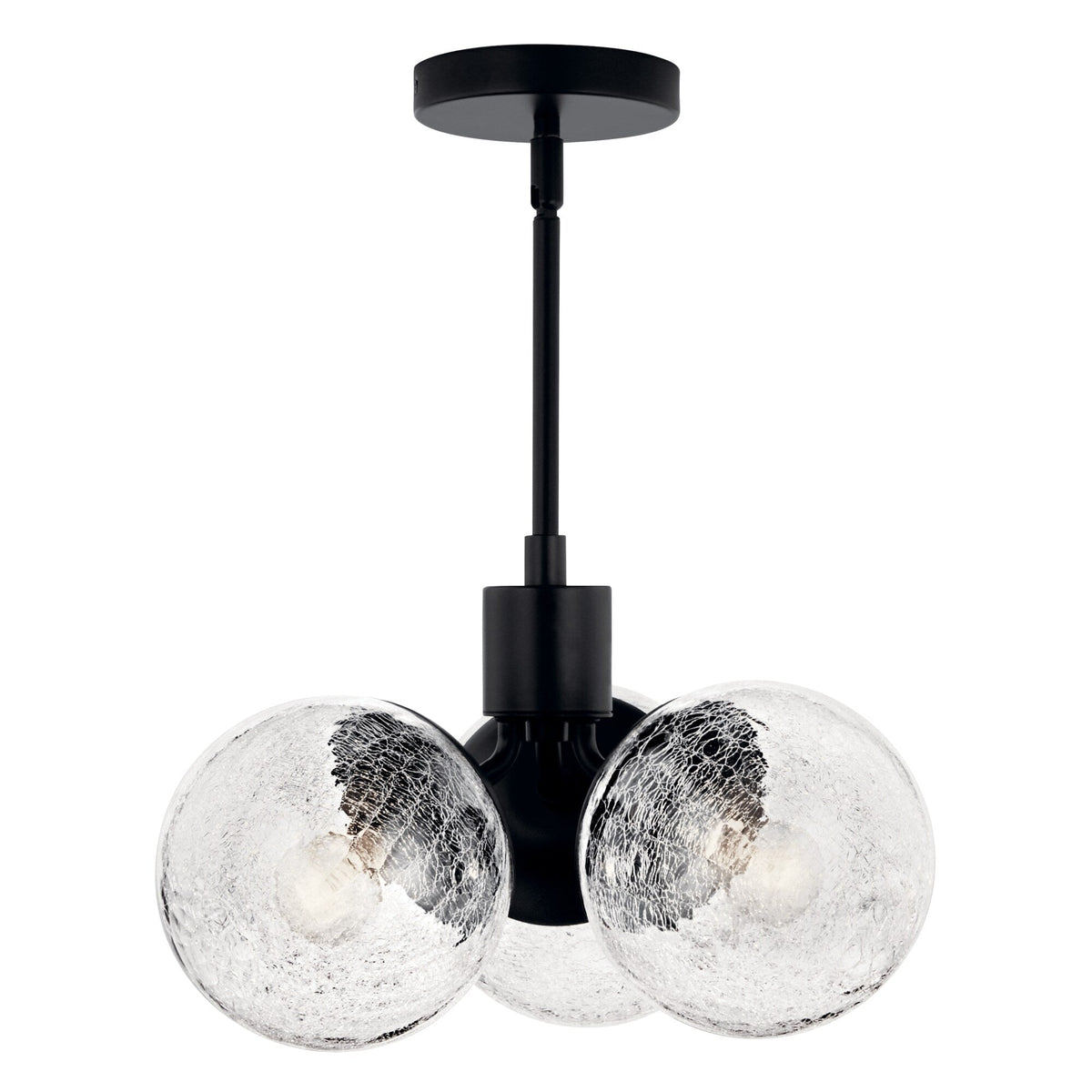 Kichler Silvarious 3-Light Black Modern/Contemporary Chandelier