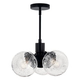 Kichler Silvarious 3-Light Black Modern/Contemporary Chandelier