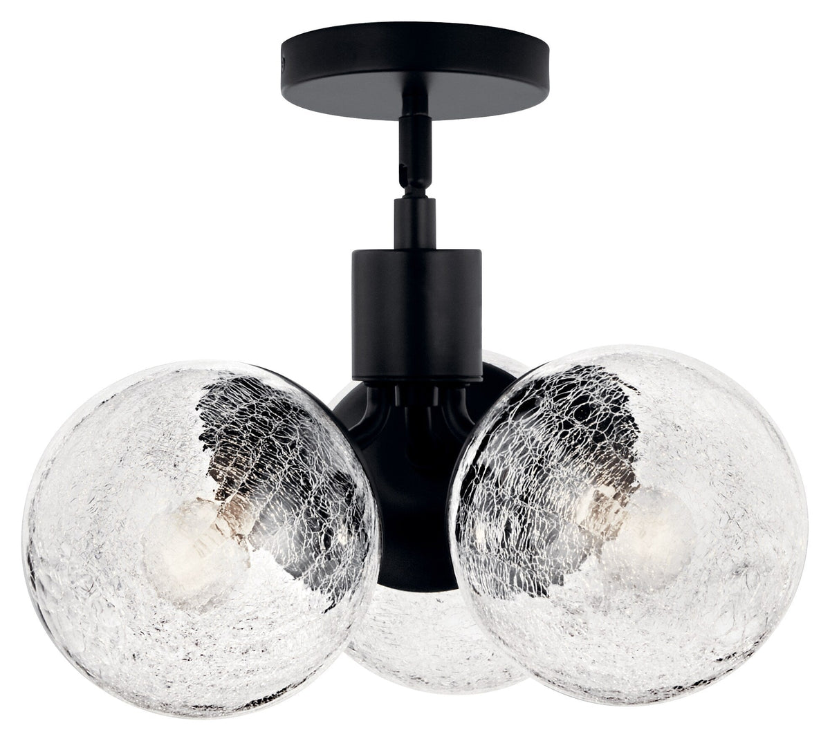 Kichler Silvarious 3-Light Black Modern/Contemporary Chandelier
