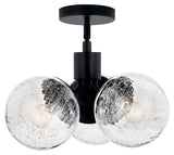 Kichler Silvarious 3-Light Black Modern/Contemporary Chandelier