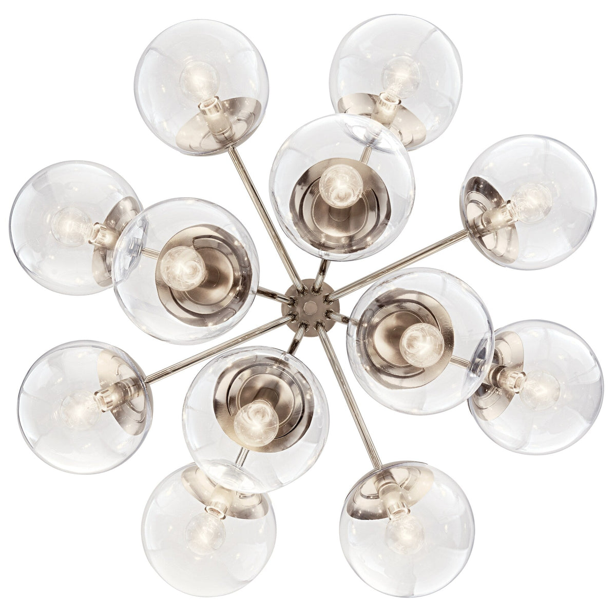 Kichler Silvarious 12-Light Polished Nickel Modern/Contemporary Chandelier