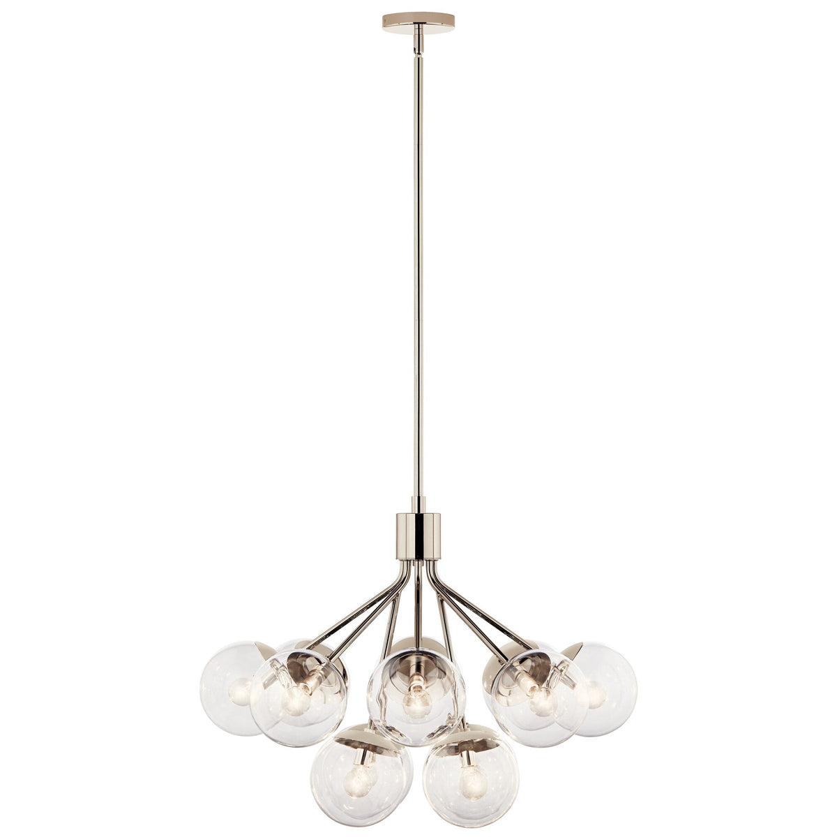 Kichler Silvarious 12-Light Polished Nickel Modern/Contemporary Chandelier
