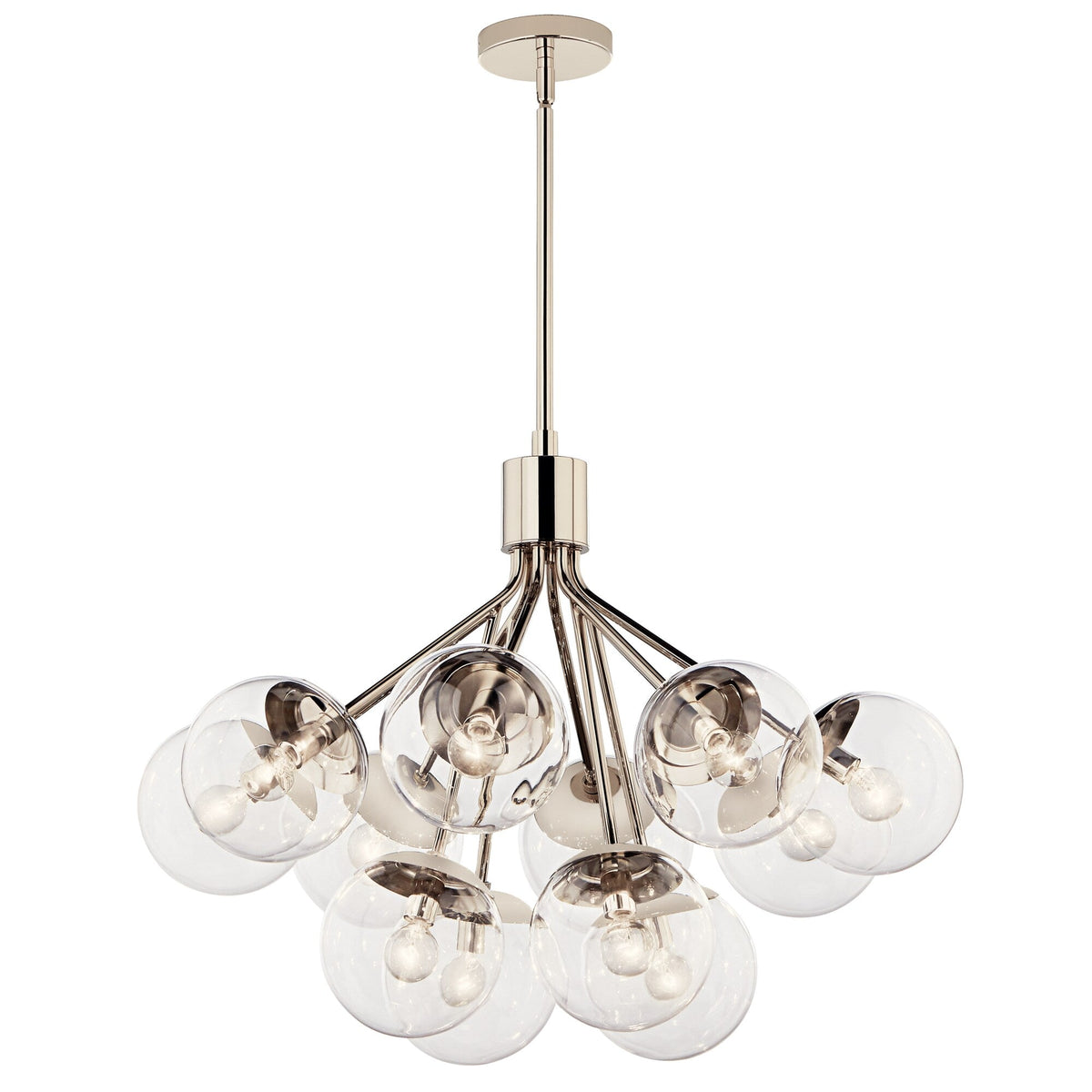 Kichler Silvarious 12-Light Polished Nickel Modern/Contemporary Chandelier