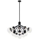 Kichler Silvarious 16-Light Black Modern/Contemporary Chandelier