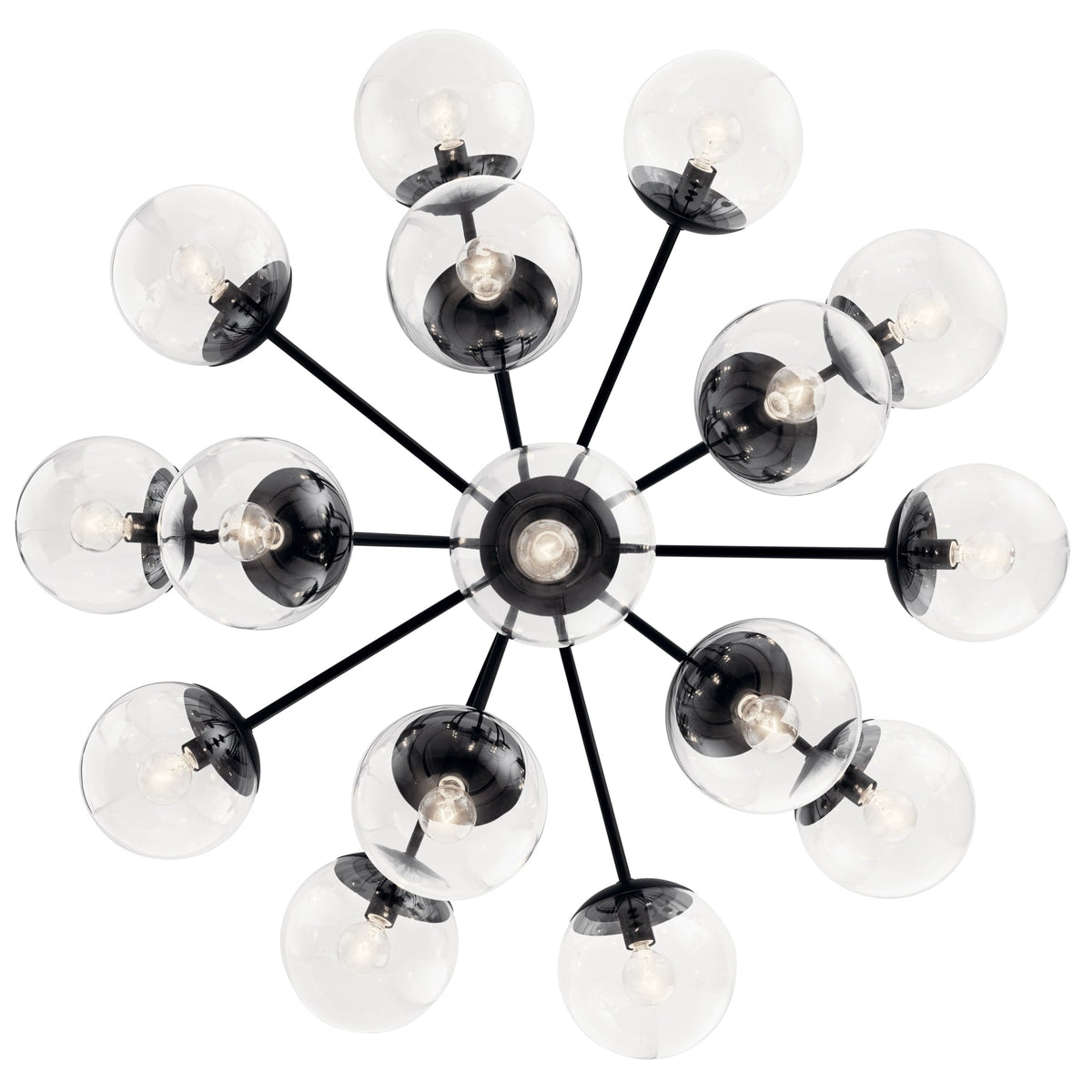 Kichler Silvarious 16-Light Black Modern/Contemporary Chandelier