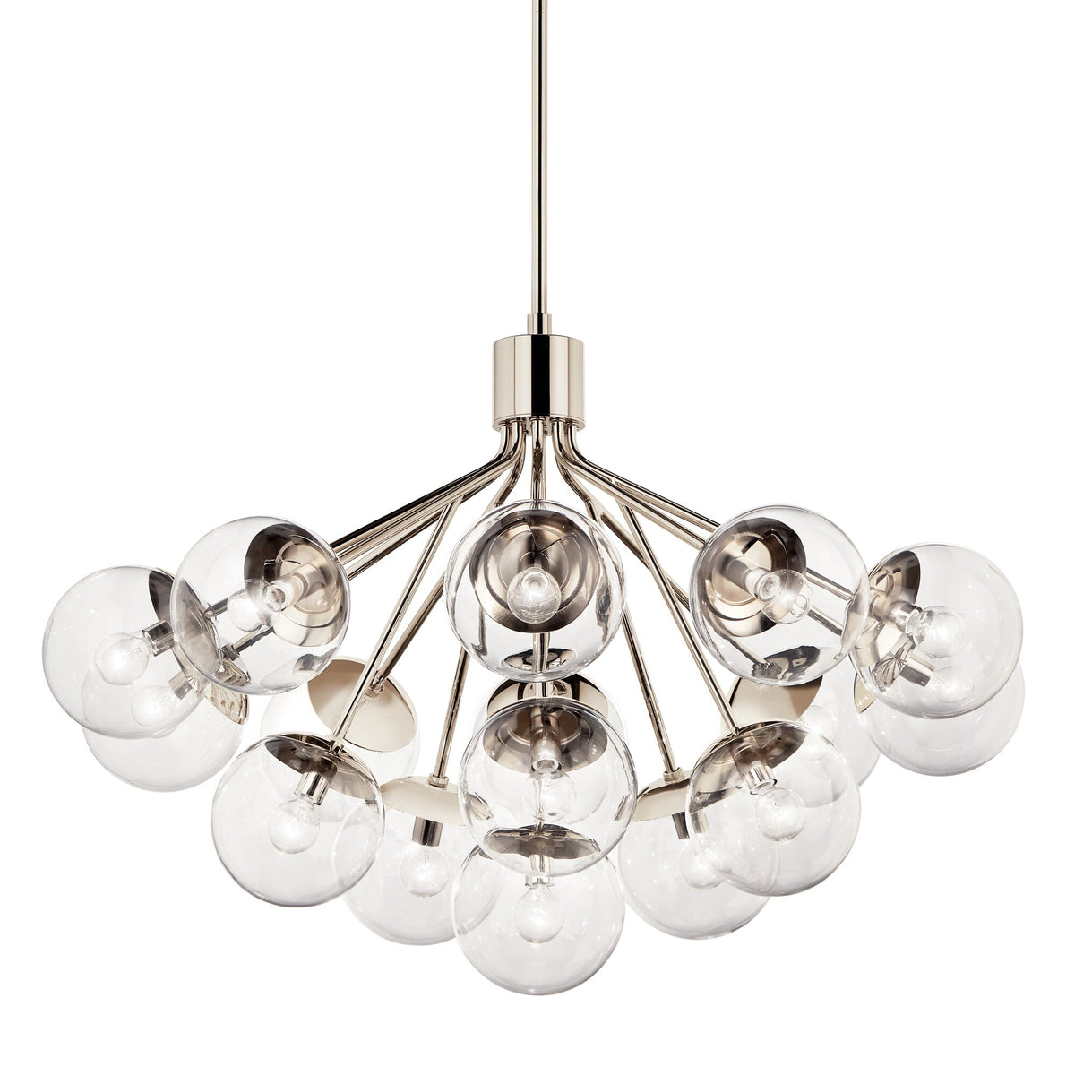 Kichler Silvarious 16-Light Polished Nickel Modern/Contemporary Chandelier