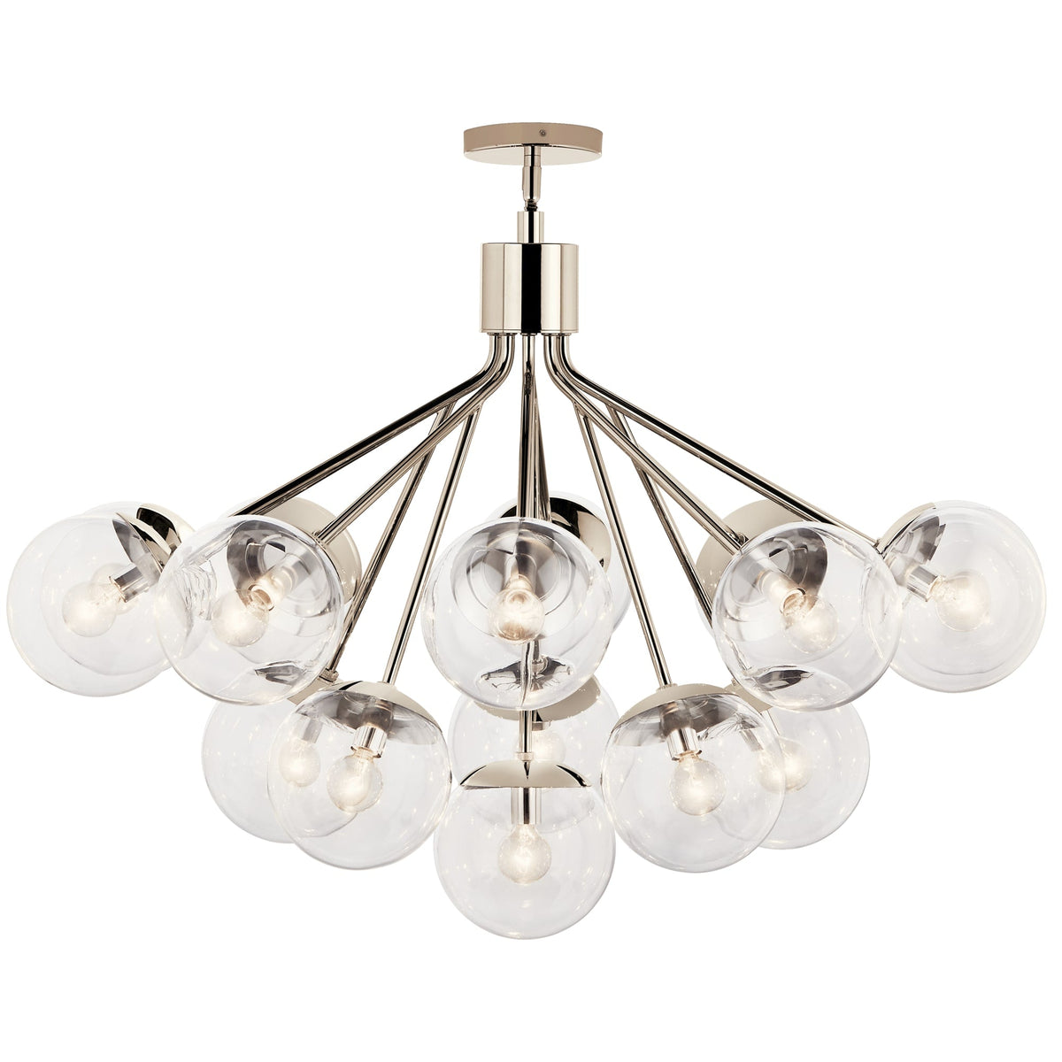 Kichler Silvarious 16-Light Polished Nickel Modern/Contemporary Chandelier